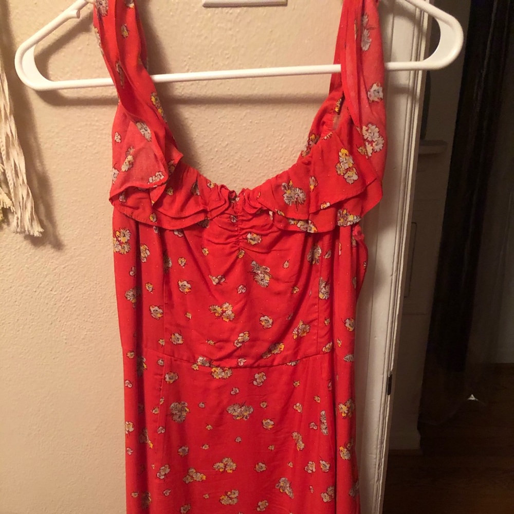 Floral off the shoulder dress